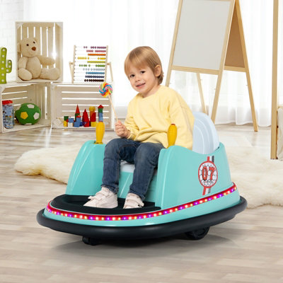 Costway Kids Ride On Bumper Car Electric Children Swivel Toy Car W Music Remote Control