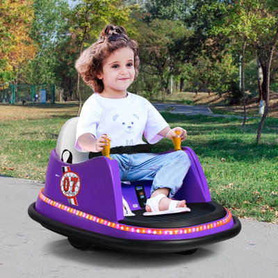 Costway Kids Ride On Bumper Car Electric Children Swivel Toy Car W Music Remote Control