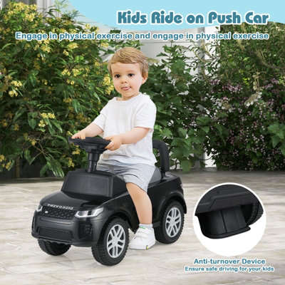 COSTWAY Kids Ride On Push Car Foot-to-Floor Walking Sliding Toy Car-Black