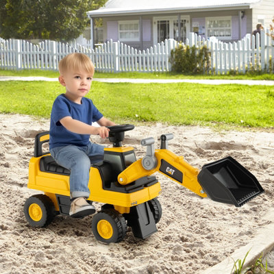 Kids riding bulldozer on sale