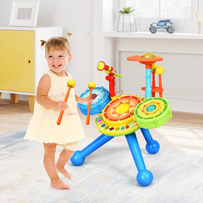 Play drum set for toddlers sales