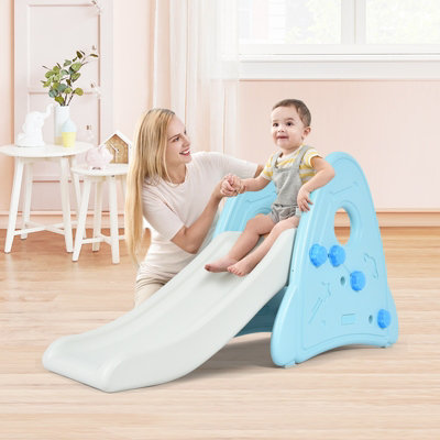 Costway Kids Slide Freestanding Baby Play Climber Slide Set Widened Pedals - 5