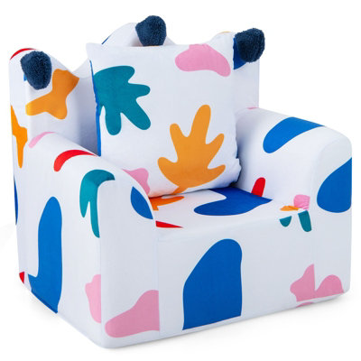 Costway Kids Sofa Chair Foam Filled Armchair Toddler Upholstered
