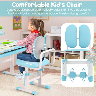Double chair study table online