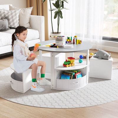 【美品多数】37冊セット　 幼児～小学生向け Amazon.com: LulliSpace Kids Study Table and 6 Chairs Set