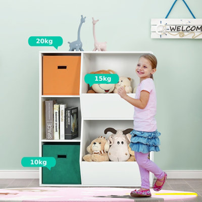 Kids Toy Storage Cabinet Shelf Organizer - Costway