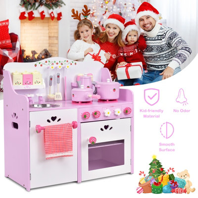 Pink play kitchen accessories on sale