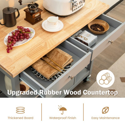 Stunning Minimalist Use Rubber Wood Tops image