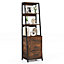 Costway Ladder Bookshelf Tall Bookcase Home Office Multifunctional Storage Organizer