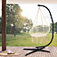 Costway Large Heavy Duty C-stand Hanging Swing Egg Chair Hammock Frame W/ X Base 150KG