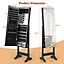 Costway LED Lights Jewellery Cabinet Free Standing Lockable Jewelry Armoire Organizer