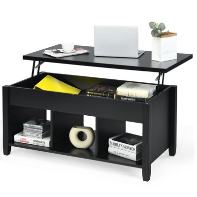 Costway Lift Top Coffee Table Modern Wooden Lift Top Dining Cocktail Table Living Room