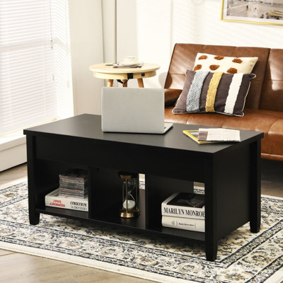 Costway lift top coffee table with on sale hidden storage compartment