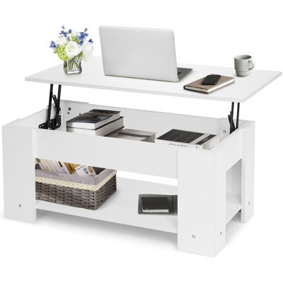 Costway Lift Top Height Adjustable Coffee Table Side Table with