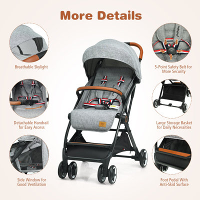 Costway baby stroller on sale