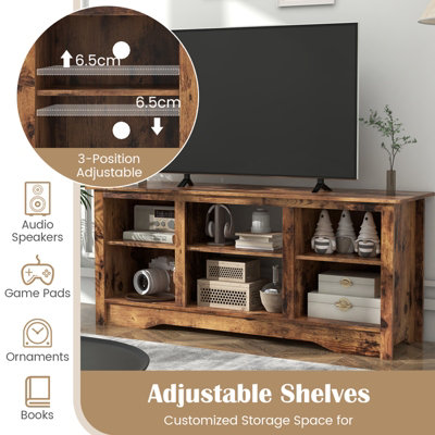Costway Living Room TV Console Table TV Stand for up to 65