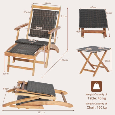 Costway folding store sling chairs patio