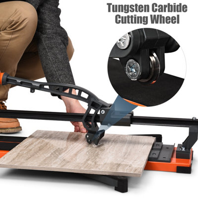 Costway Manual Tile Cutter Porcelain Cutter Machine Tungsten Carbide Cutting Wheel