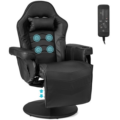 Reclining swivel massage store gaming chair