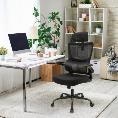 COSTWAY Mesh Office Chair Ergonomic Computer Desk Chair w/ Lumbar Support