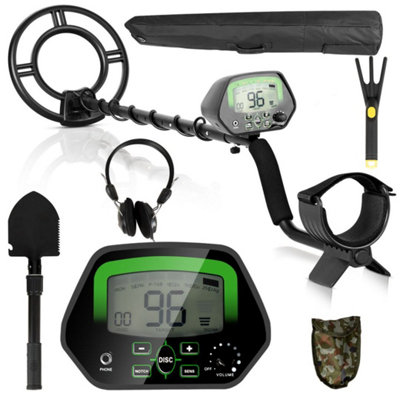 Costway Metal Detector Kit High Accuracy Metal Detector w/ Waterproof Coil Carrying Bag