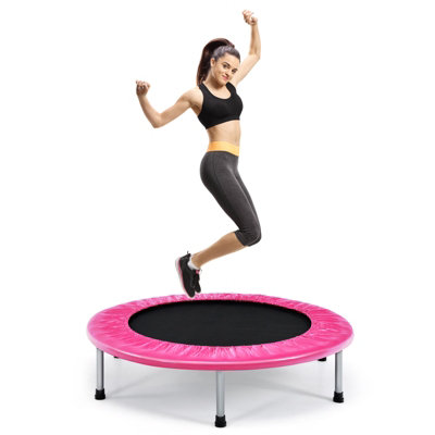 Mini on sale pink trampoline