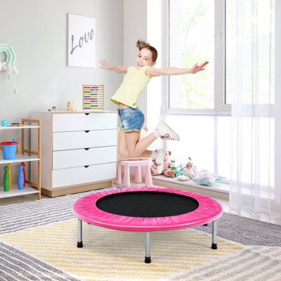 Costway Mini Folding Trampoline Indoor Outdoor Foldable Fitness