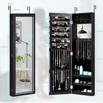 Over the deals door jewelry cabinet