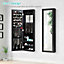 Costway Mirrored Jewelry Cabinet Wall Mounted/Door Hanging Jewelry Armoire