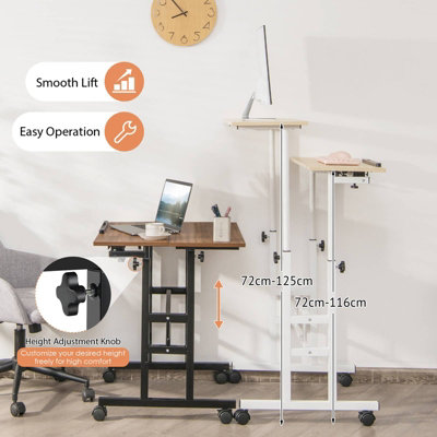 Portable standing deals table