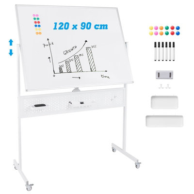 Bestboard Whiteboard Mit Rollständer – Mobil, 78,7 X 109,2 Cm, Trocken Abwischbar