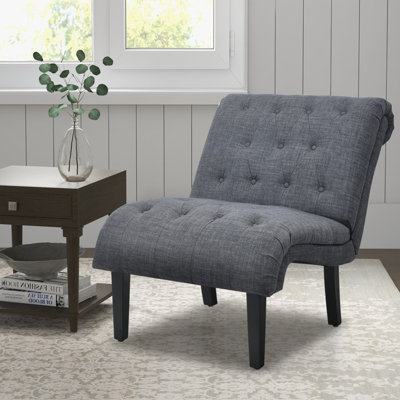 Small armless on sale accent chair