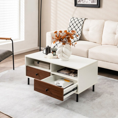 Noir tiered deals coffee table