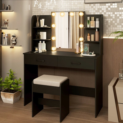 modern dressing table black A03 Dressing Table  Modern Vanity