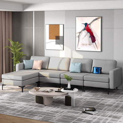 Reversible sectional with ottoman discount