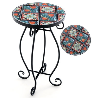 Ceramic outdoor end deals tables