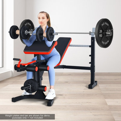 Weight Set Adjustable Bench Press Walmart Exercise Equipment
