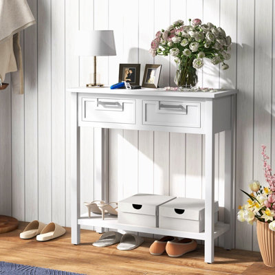 Narrow entryway console table online