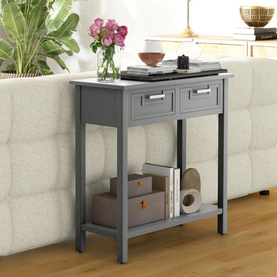 Small accent deals table with storage