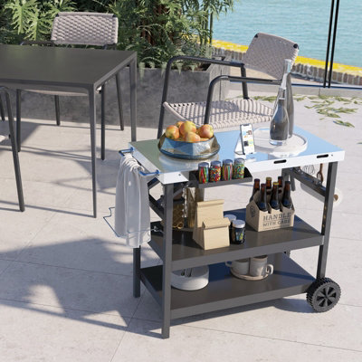 Outdoor 2024 trolley table