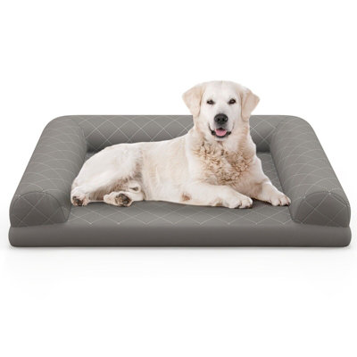 Picture of Costway Orthopedic Dog Bed Medium Small Dogs Egg-Foam Dog Crate Bed w ...