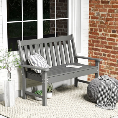 Loveseat bench outdoor discount