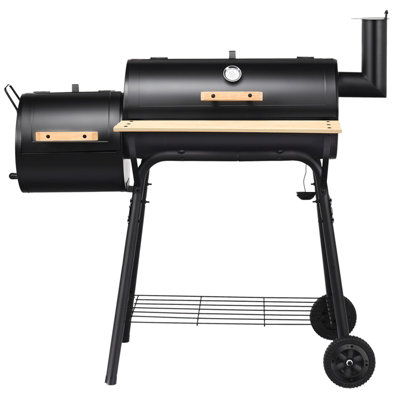 Costway Outdoor BBQ Grill Charcoal Barbecue Steel Pit Patio Backyard Meat Cooker Smoker - 3