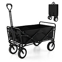 Costway Outdoor Collapsible Folding Utility Wagon Heavy Duty Camping Garden Cart
