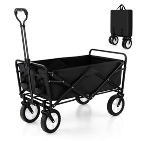 Costway Outdoor Collapsible Folding Utility Wagon Heavy Duty Camping Garden Cart