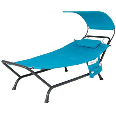 Metal patio 2024 chaise lounge