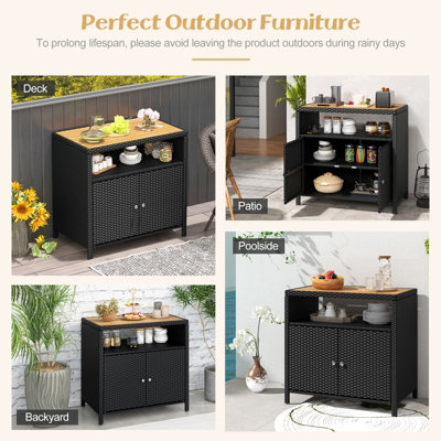Outdoor sideboard with storage discount