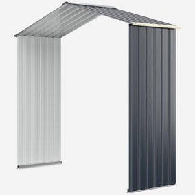 Costway Outdoor Storage Shed Extension Kit for 195 cm Shed Width Increased Storage Space