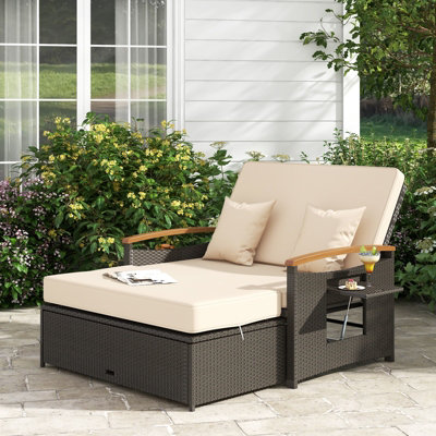 Costway patio deals rattan daybed