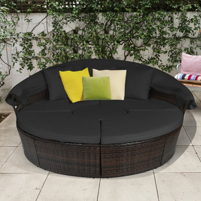 Outdoor sectional 2024 with canopy